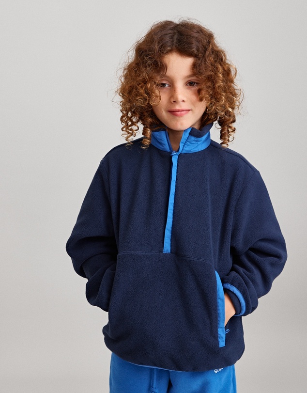 Sonnie - Lini Fleece - Navy/ Cobalt Blue