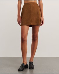 Jag - Ophelia Suede Mini Skirt