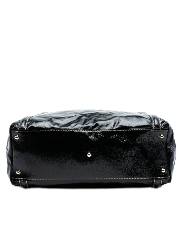 Pre-Loved by Azura Reborn - Pre-Loved Patent Dialux Britt Web Tote