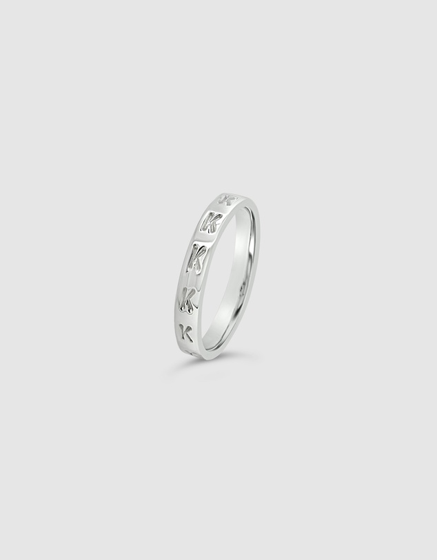 Ichu - Personalised Letter K Ring