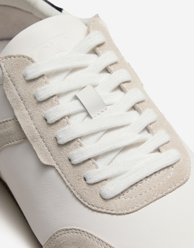 Calibre - Low Profile Leather Sneaker White Combo