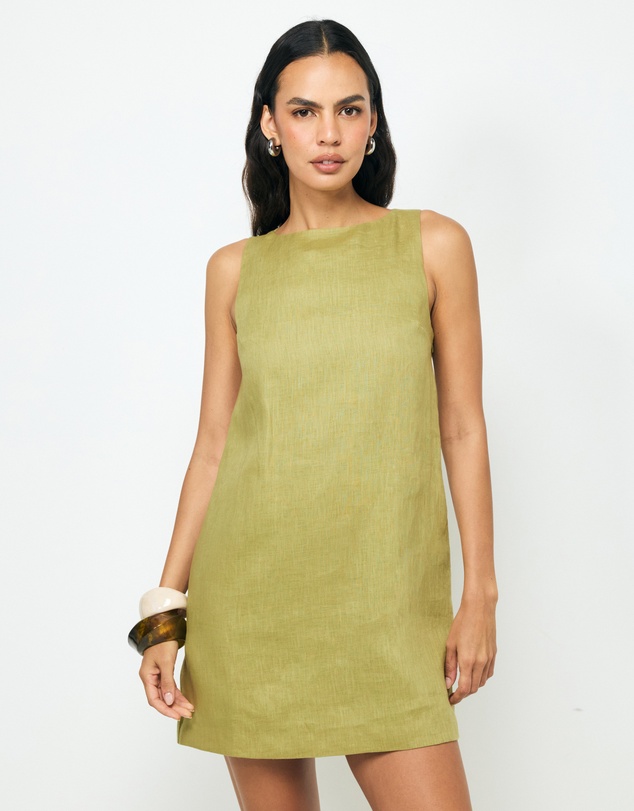 AERE - Zaya Linen Mini Dress