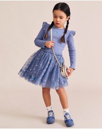 Huxbaby - Sequin Bow Tulle Dress - Babies-Kids