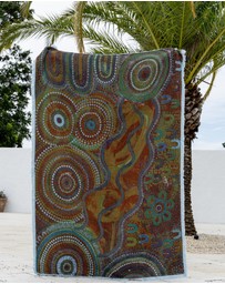 Good Throw Co - Blue Ocean Art Throw Rug