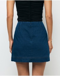 AERE - Elska Denim Mini Skirt