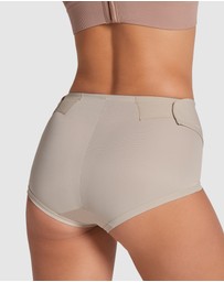 Leonisa - Firm Compression Adjustable Postpartum Belly Wrap Brief