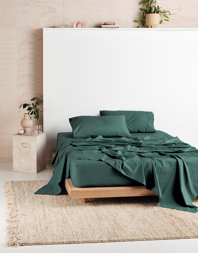 Linen House - Vienna 300TC Cotton Percale Sheet Set 50cm