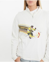 Vintage by The Real Deal - Pre Loved - Vintage 90s Swiss Ski Quarter Zip Sweatshirt