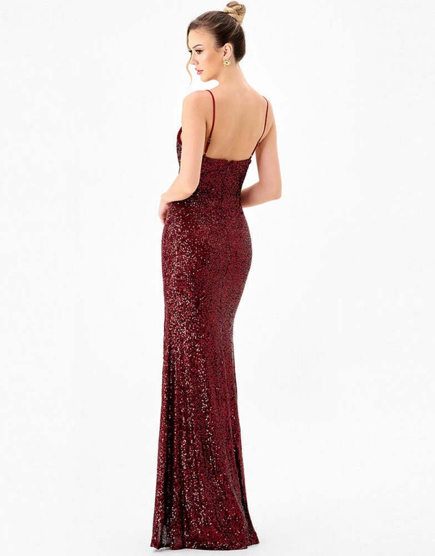 Bariano - Drew High Split Gown