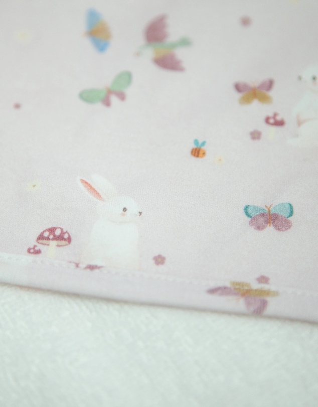 Little Stuff - Butterfly Garden Hooded Towel