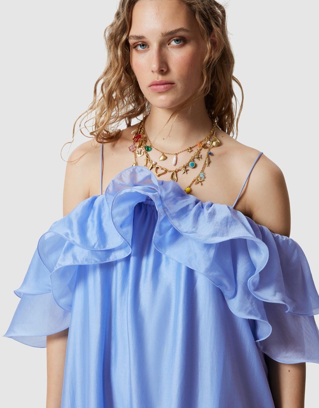 & Other Stories - Off-Shoulder Ruffle Maxi Dress