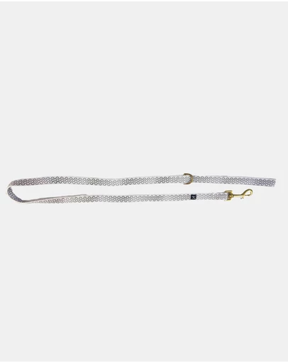 Mog & Bone - Classic Hemp Lead - Mocha Wave print