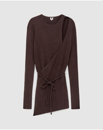 ARKET - Ribbed Wrap Top