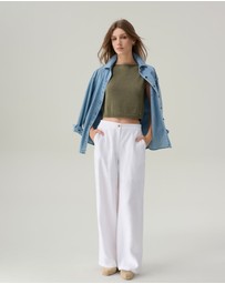 IDA+S - Winslie White Linen Pants