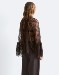 & Other Stories - Flounced Lace Blouse
