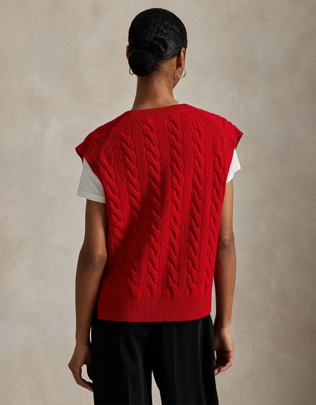 Polo Ralph Lauren - Cable-Knit Wool-Cashmere Sweater Vest