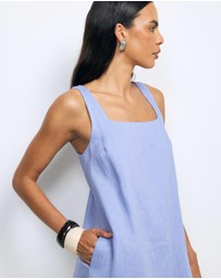 AERE - Kilah Linen Mini Dress