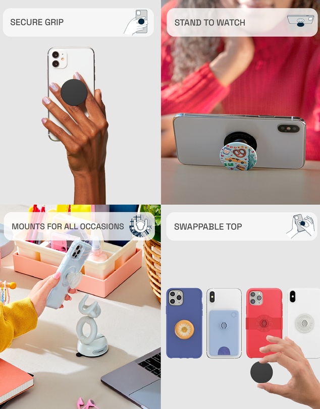 PopSockets - PopWallet+ MagSafe Phone Wallet & Grip