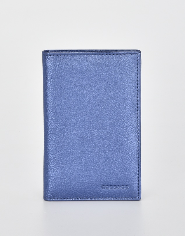 Cobb & Co - Billy Metallic Leather RFID Passport Holder