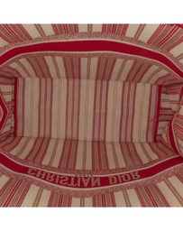 Pre-Loved by Azura Reborn - Pre-Loved dior Striped Textile Everyday Tote Bag for Versatile Use