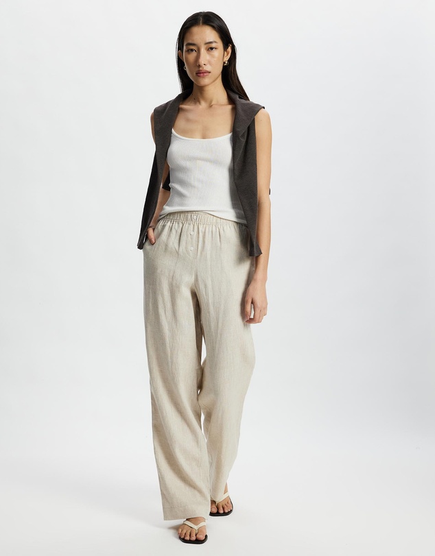 White By FTL - Robin Linen Pants