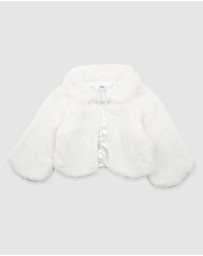 Bebe by Minihaha - Petal Faux Fur Jacket 3-7 Yrs