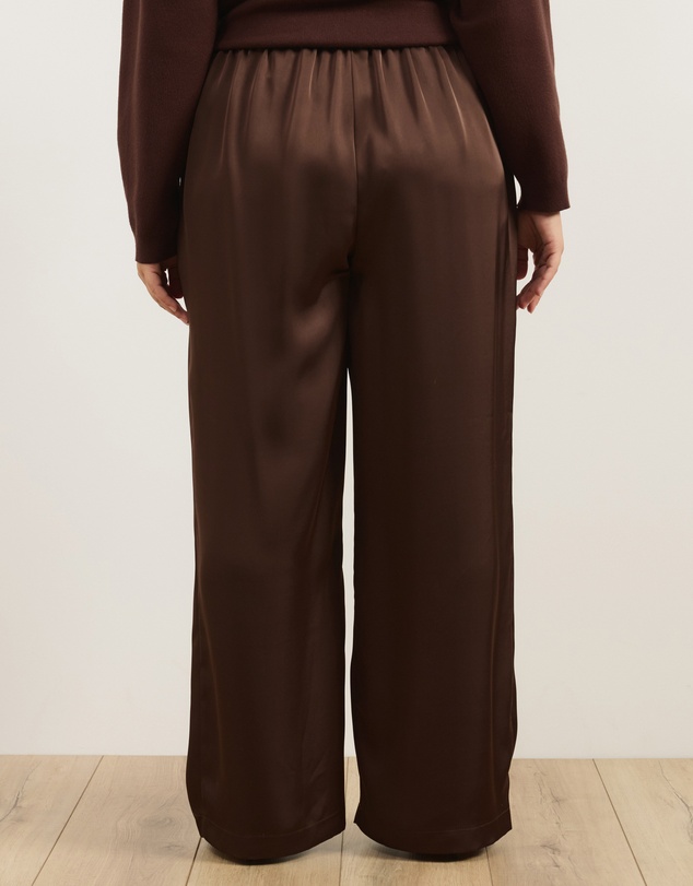 Atmos&Here Curvy - Safffy Satin Pants
