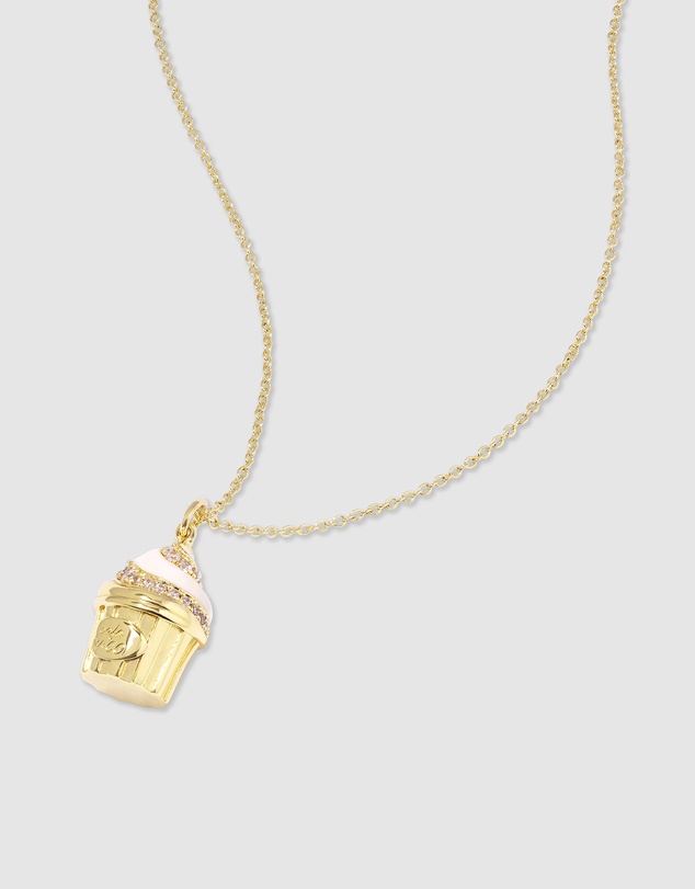 Wanderlust + Co - Cafe W+Co Sundae Cup Gold Necklace