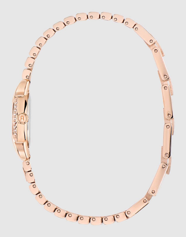 Furla - Furla Mini Shape 20mm Rose Gold-Tone Stainless Steel Bracelet Watch