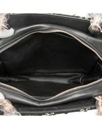 Pre-Loved by Azura Reborn - Pre-Loved Tweed and Resin Zipped Chain Shopping Bag