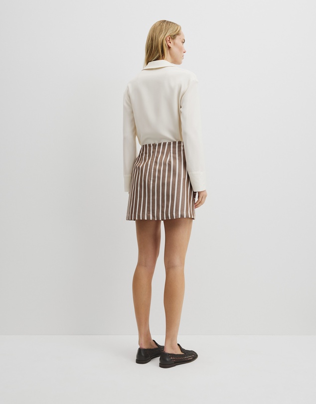 Country Road - Stripe Bow Drape Skirt
