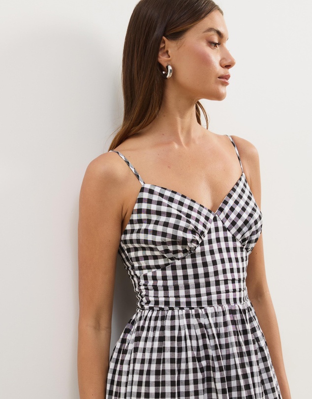 Atmos&Here - Sammy Linen Blend Midi Dress