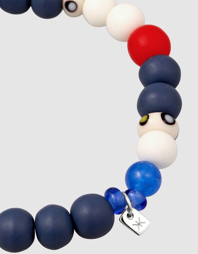 Kuzzoi - ICONIC EXCLUSIVE - Mixed Bead Bracelet with Evil Eye and Smiling Face