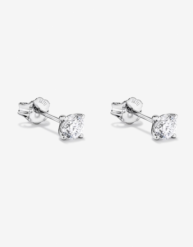 Michael Hill - 0.65TW Lab Diamond Solitaire Stud Earrings in 10kt White Gold