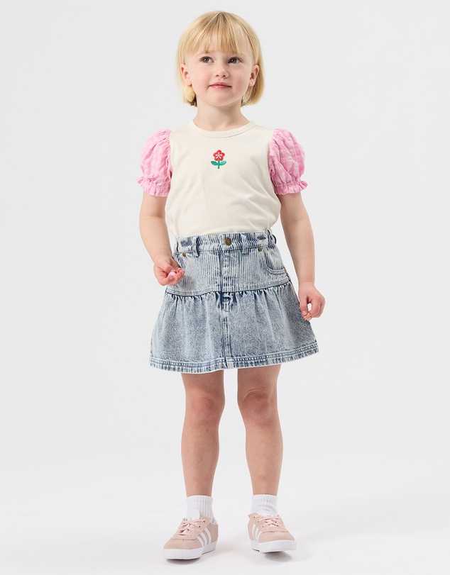 Goldie + Ace - Gingham Puff Sleeve Top - Babies-Kids