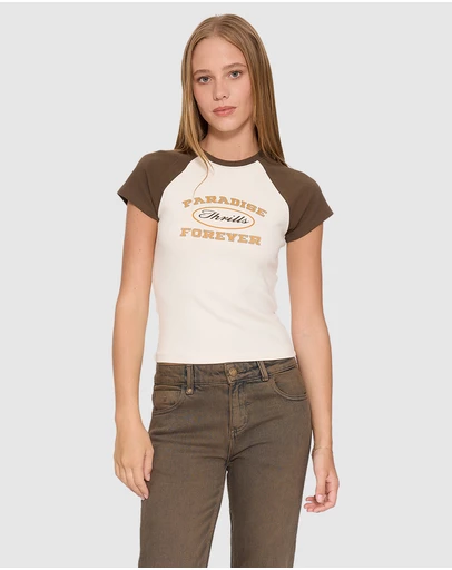 Thrills - Last Stop Raglan Club Tee