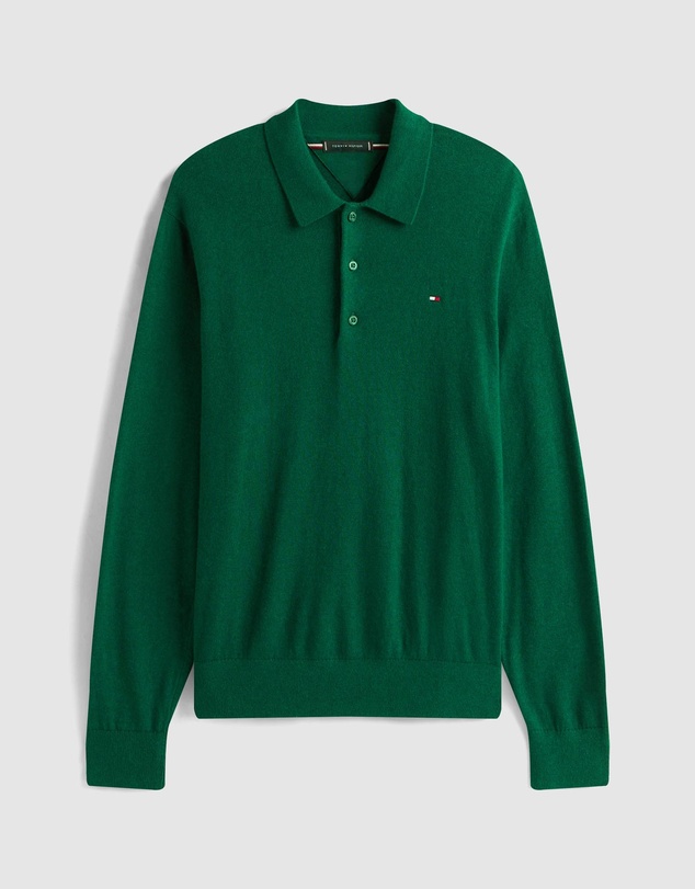Tommy Hilfiger - Long Sleeve Regular Polo Shirt With Cashmere