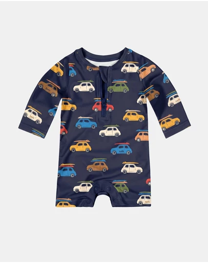 Toshi - Pirate LS Swim Onesie - Babies