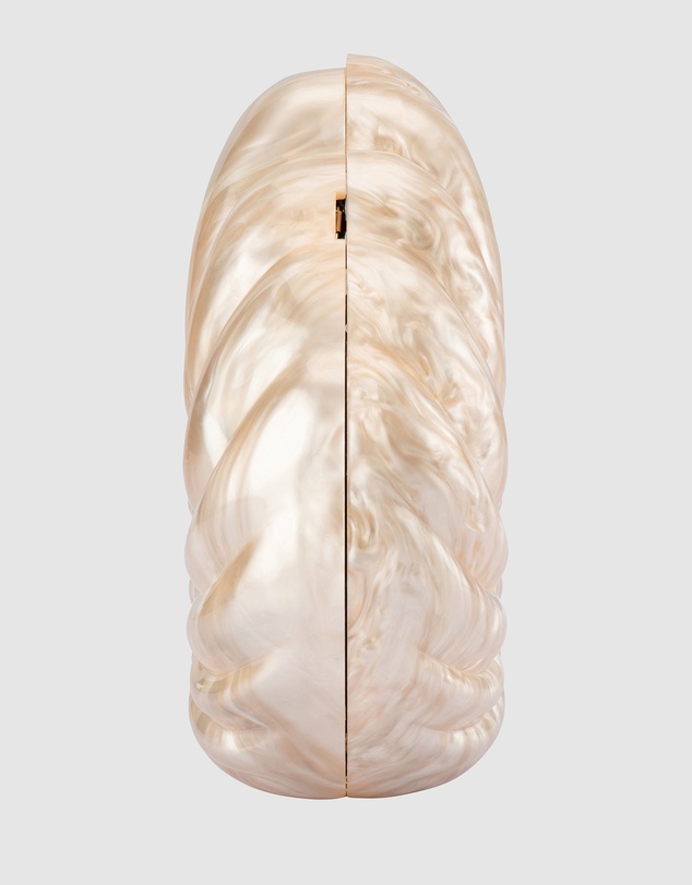 Olga Berg - Indi Acrylic Shell Clutch