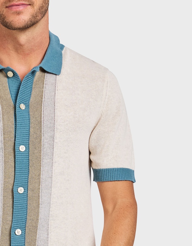 Academy Brand - Gatsby Stripe Knit SS Shirt