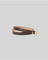 KAJA Clothing - Needle Buckle Belt - Dark Brown