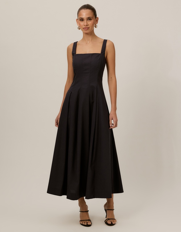 Tussah - Lulu Square Neck Midi Dress