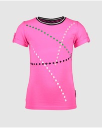 B.Nosy - Knock Out Pink Tee - Kids-Teens