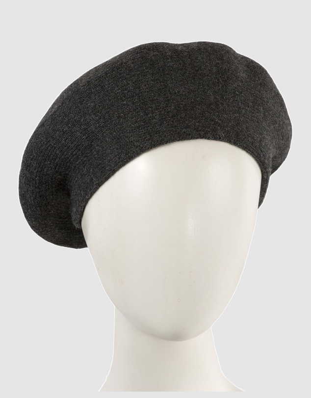 Max Alexander - European Made Charcoal Soft Wool Beret
