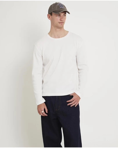 General Pants Co. Basics - Long Sleeve Waffle Shirt