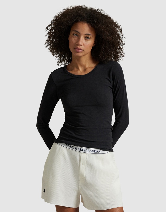 Polo Ralph Lauren - Club Cotton Long Sleeve Crew Neck Sleep T-Shirt