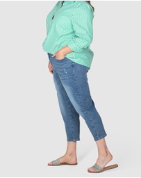 Love Your Wardrobe - Jordyn Mid Wash Stretch Jeans