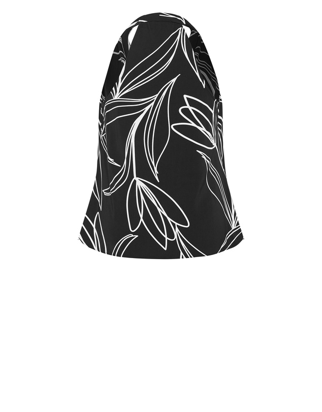 City Chic - Shania Bloom Print Cowl Neck Top