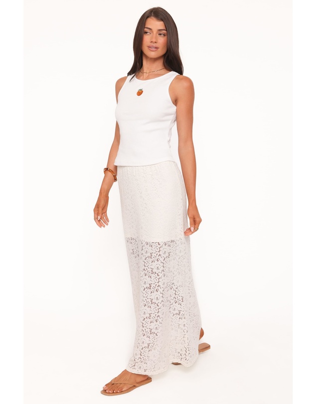 Petal & Pup - Cassie Lace Maxi Skirt - Cream