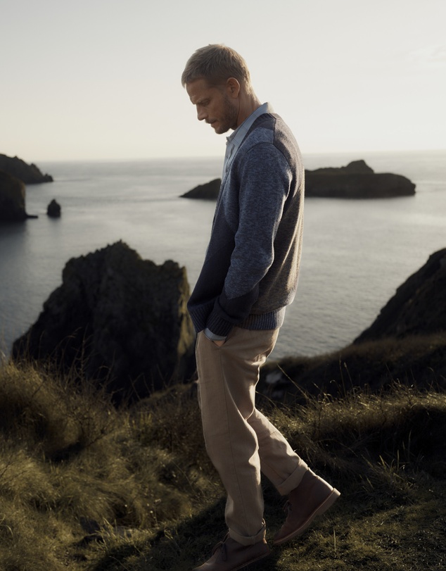 Seasalt - Seasalt Cornwall Blue Men's Goelann Cardigan